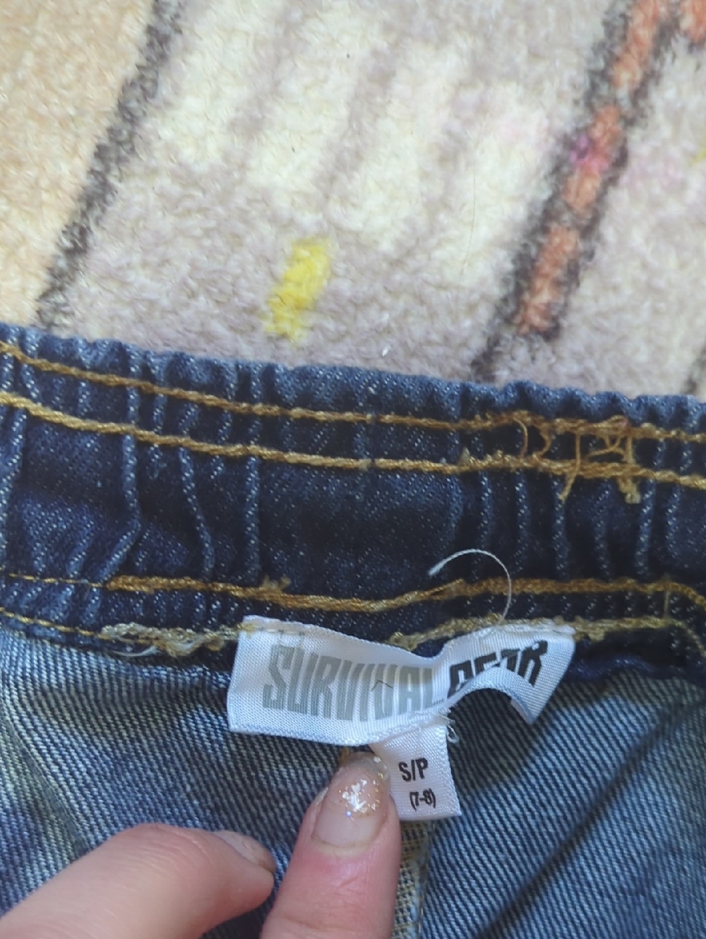 Boys Size S (7-8) Cargo Style Jeans-like New - Picture 6 of 7